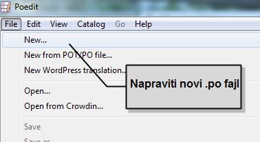 poedit new